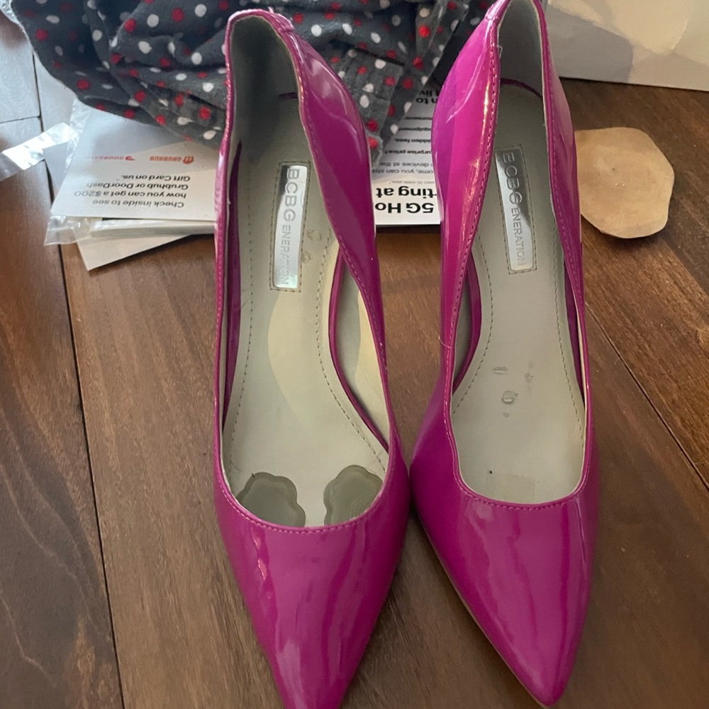 Hot pink heels